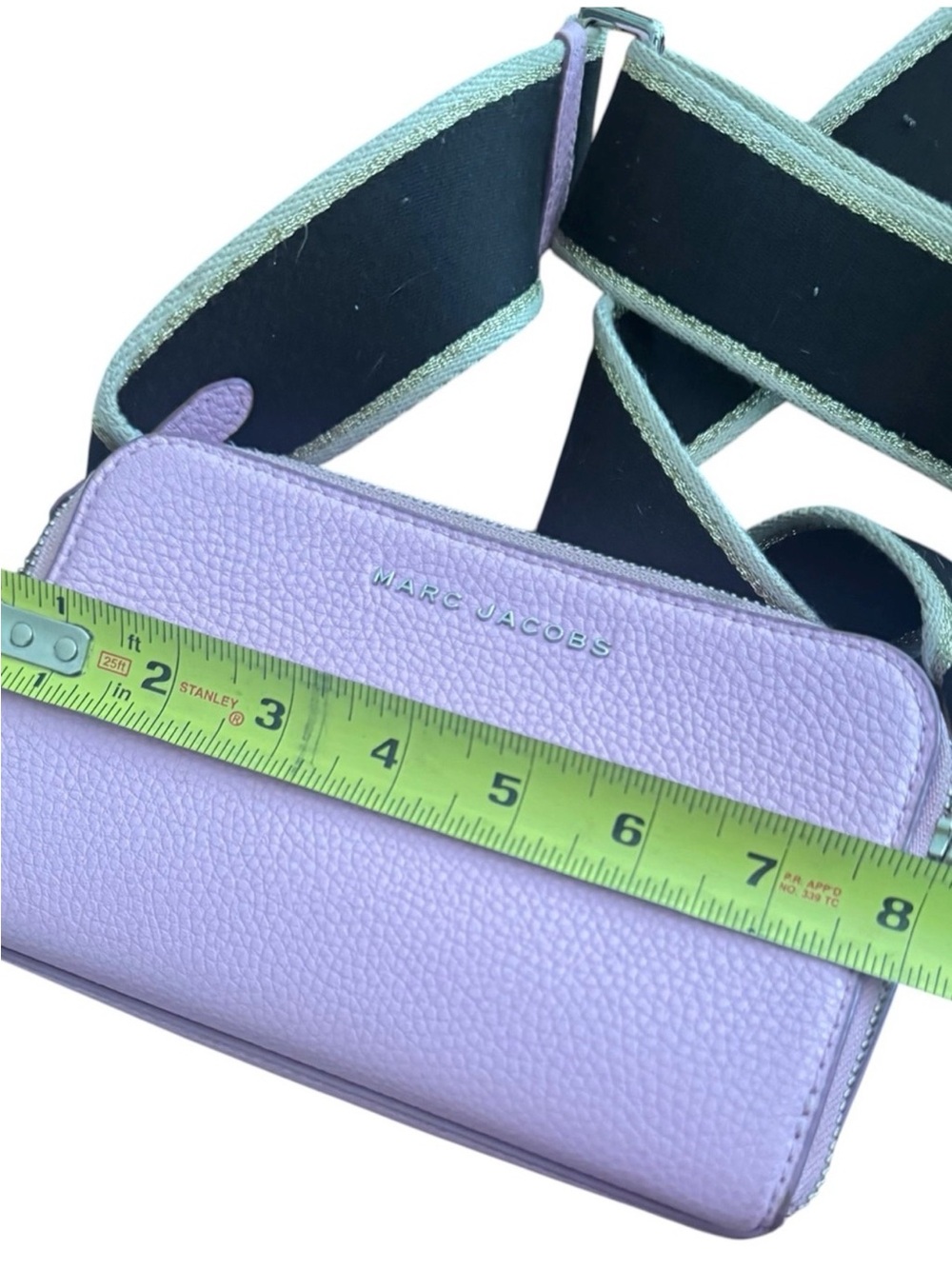 Marc Jacobs Snapshot Lilac Crossbody Bag with Contrast Strap - Picture 4 of 5